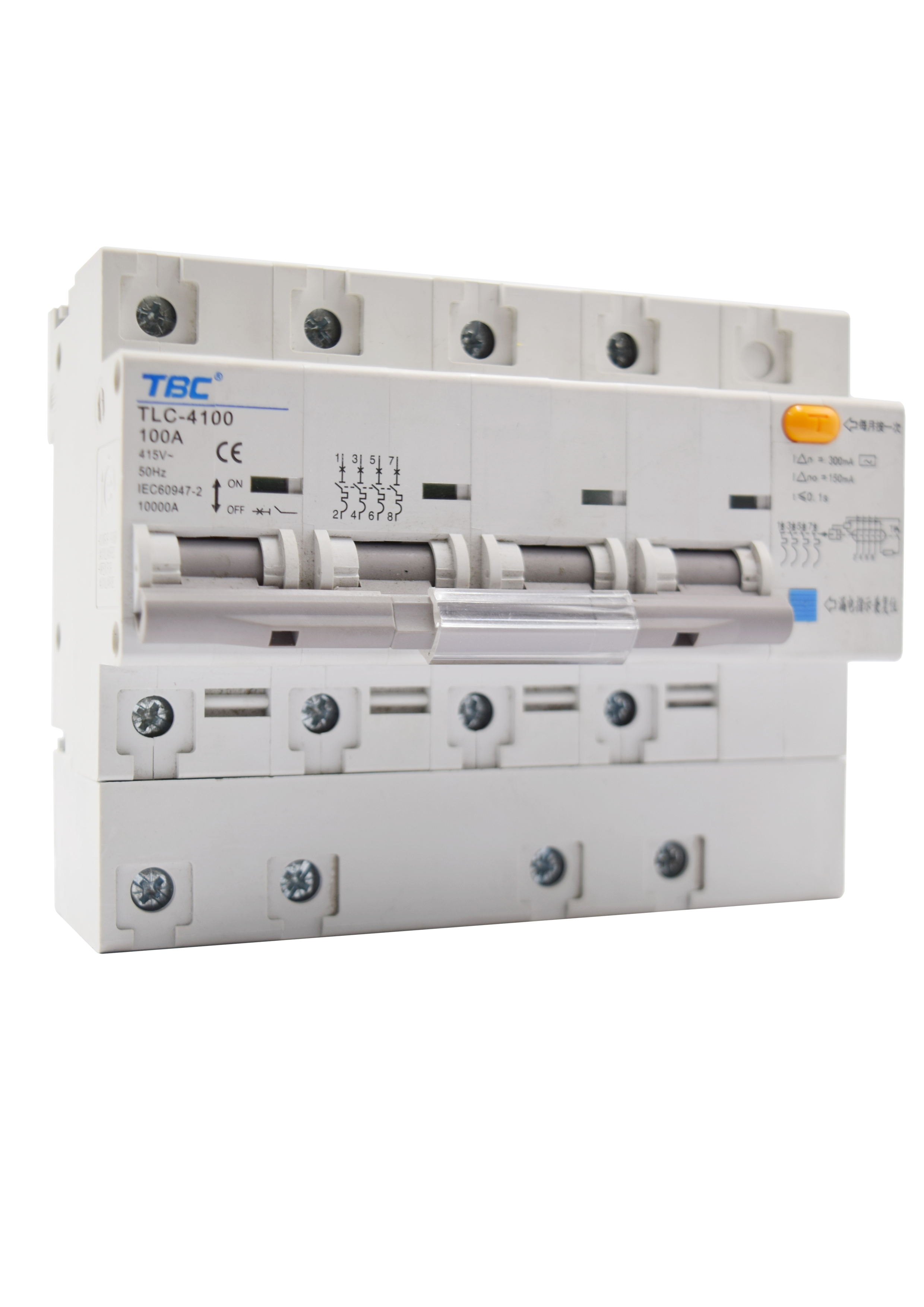 TBC TLC-4100 Leakage Circuit Breaker (LCB) 4P 100A 300mA 10kA