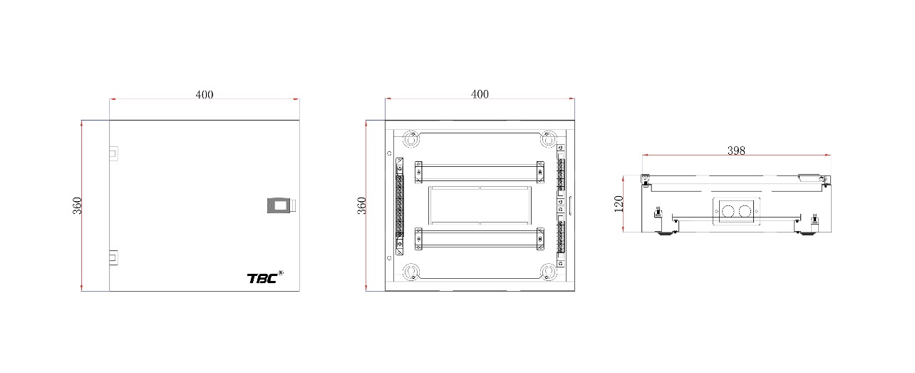 TBC TS-2-15W Distribution Board – 2 Rows 15 Ways