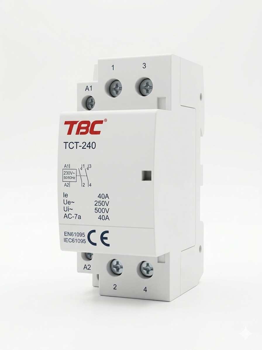 TBC TCT-240 Modular Contactor 40A 2 Pole 230V AC