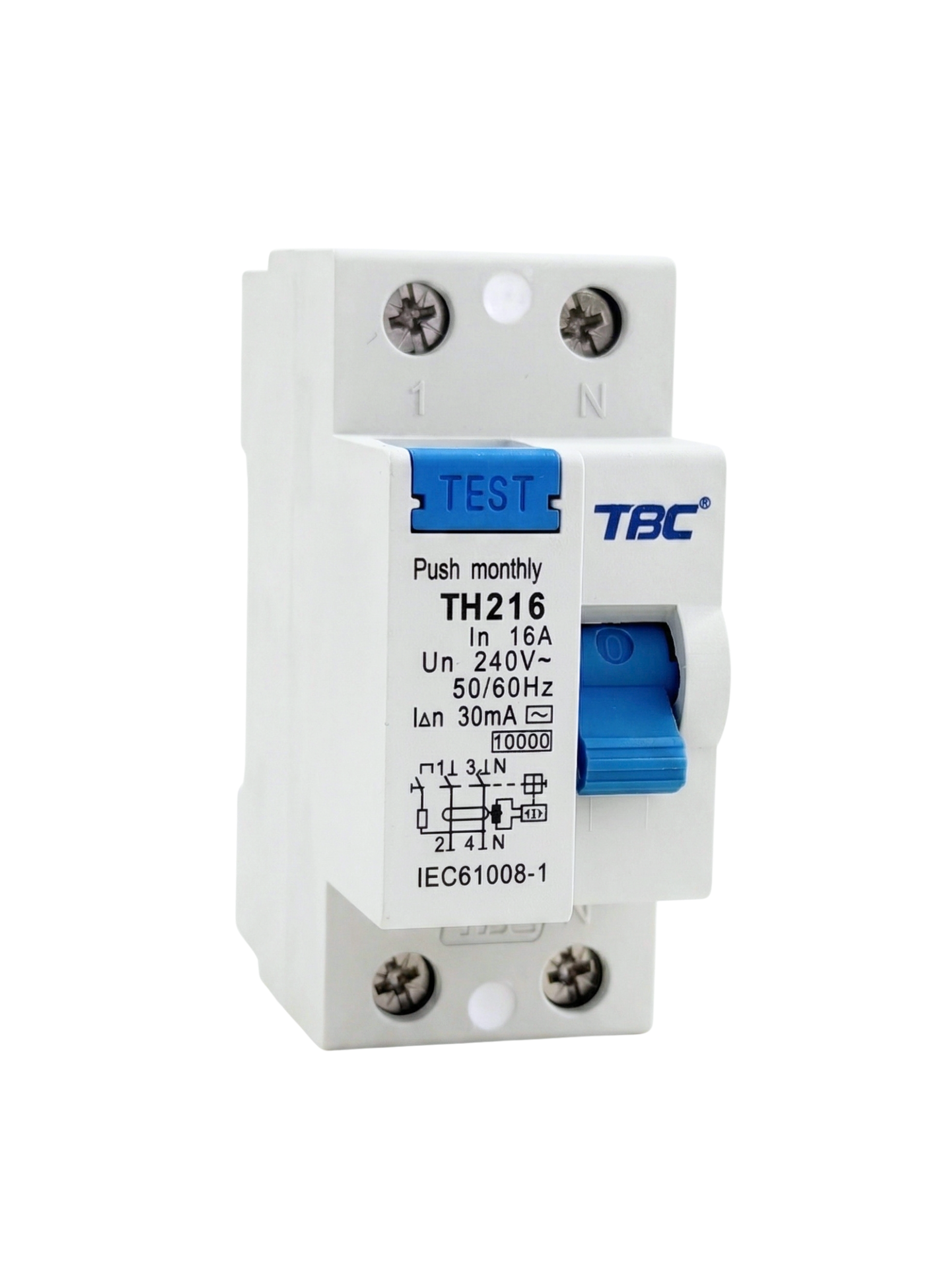 TH-216 Residual Current Circuit Breaker (RCCB) 2P 16A 30mA