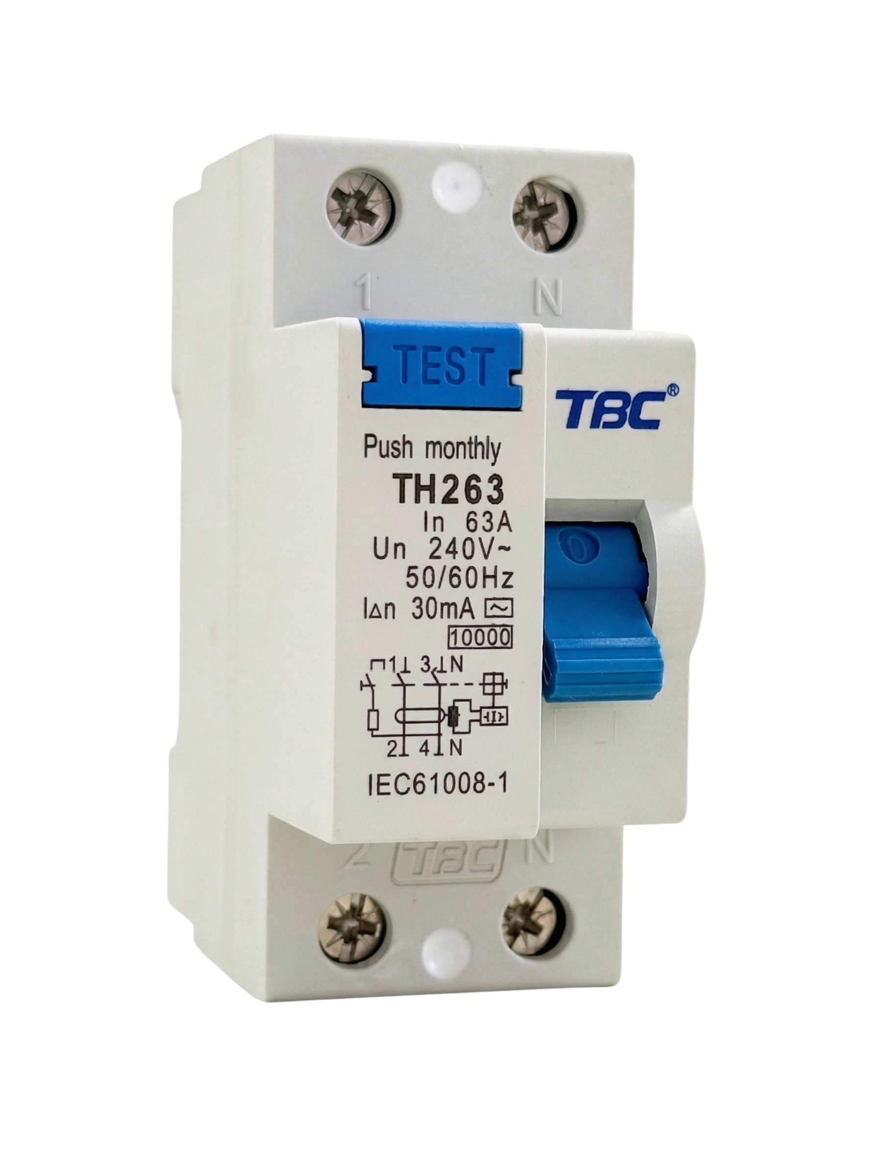 TH-263 Residual Current Circuit Breaker (RCCB) 2P 63A 30mA