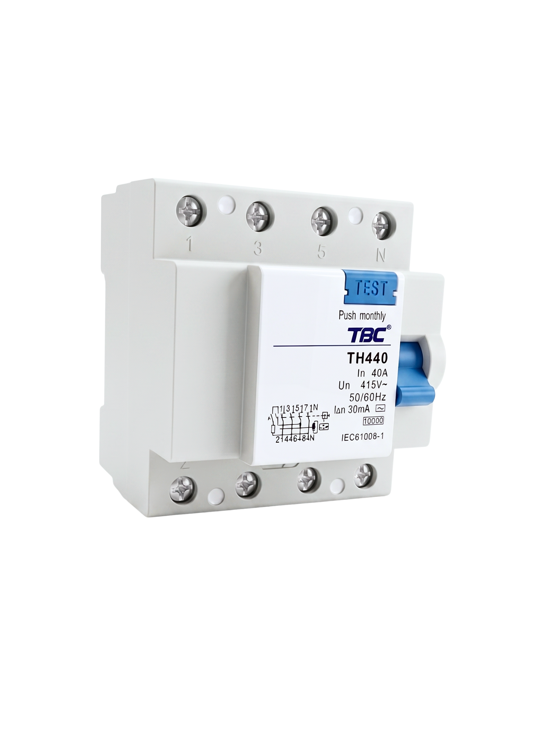 TH-440 Residual Current Circuit Breaker (RCCB) 4P 40A 30mA