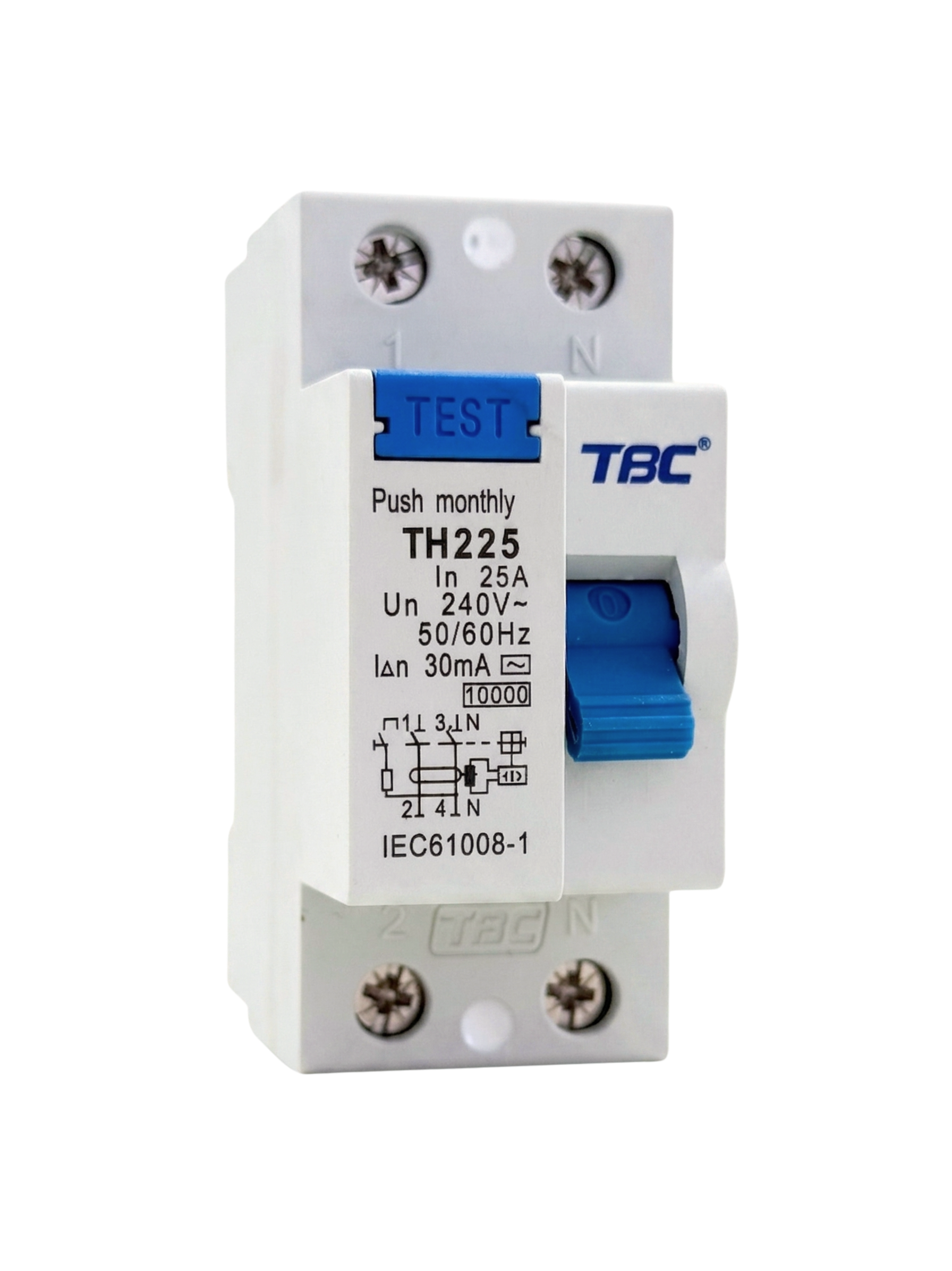 TH-225 Residual Current Circuit Breaker (RCCB) 2P 25A 30mA