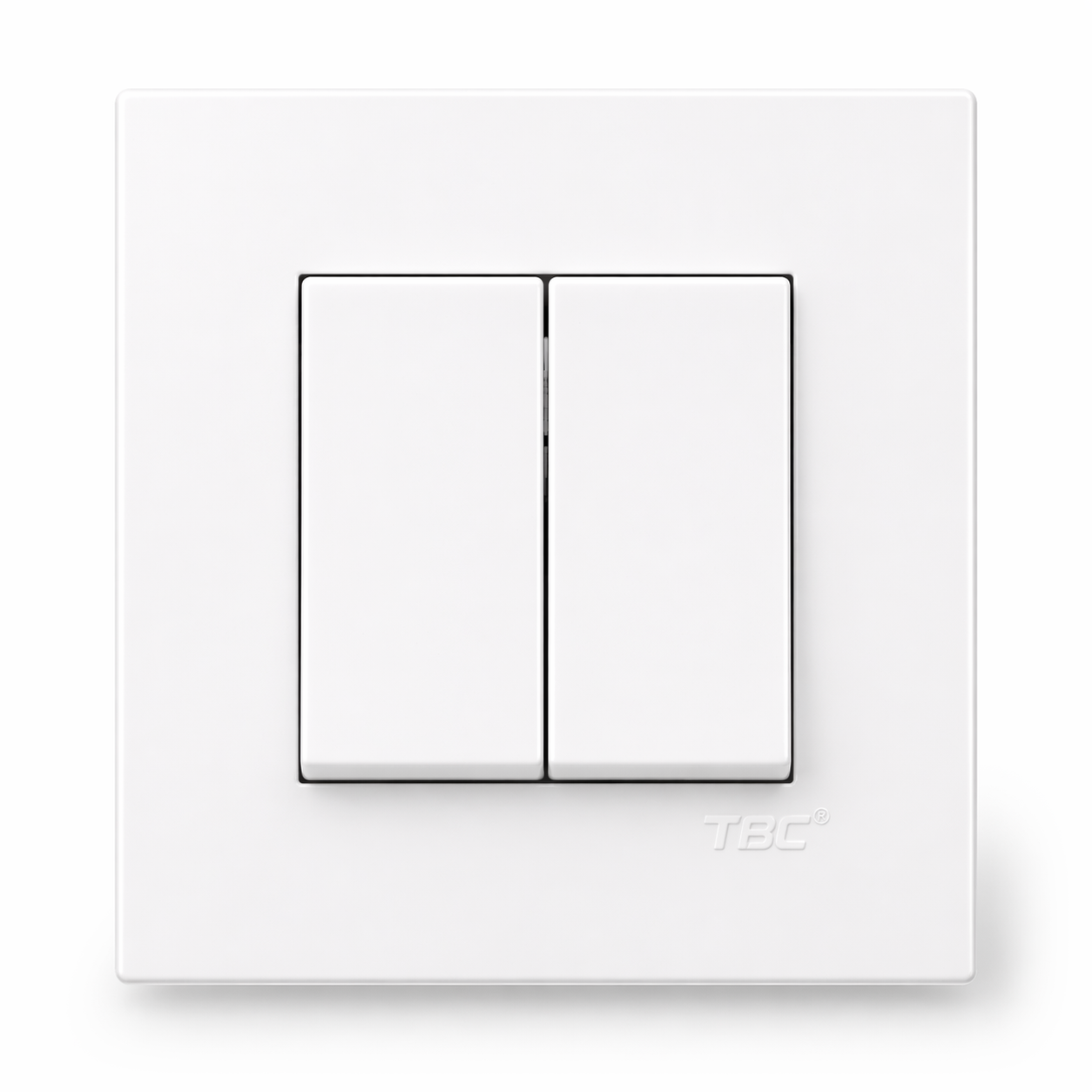 TBC 2 Gang 1 Way Switch ( B8-201 ) B-Series