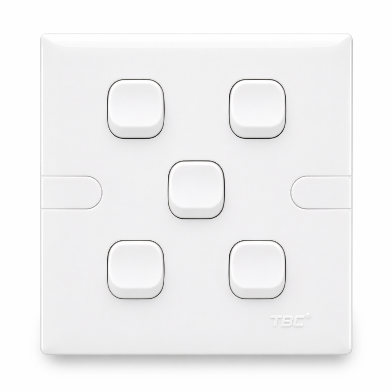 TBC 5 Gang 1 Way Switch ( T1-501 ) T-Series