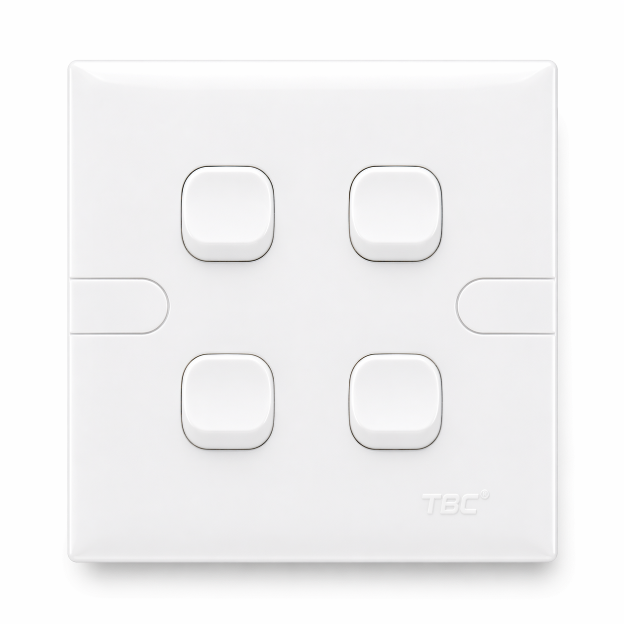 TBC 4 Gang 1 Way Switch ( T1-401 ) T-Series