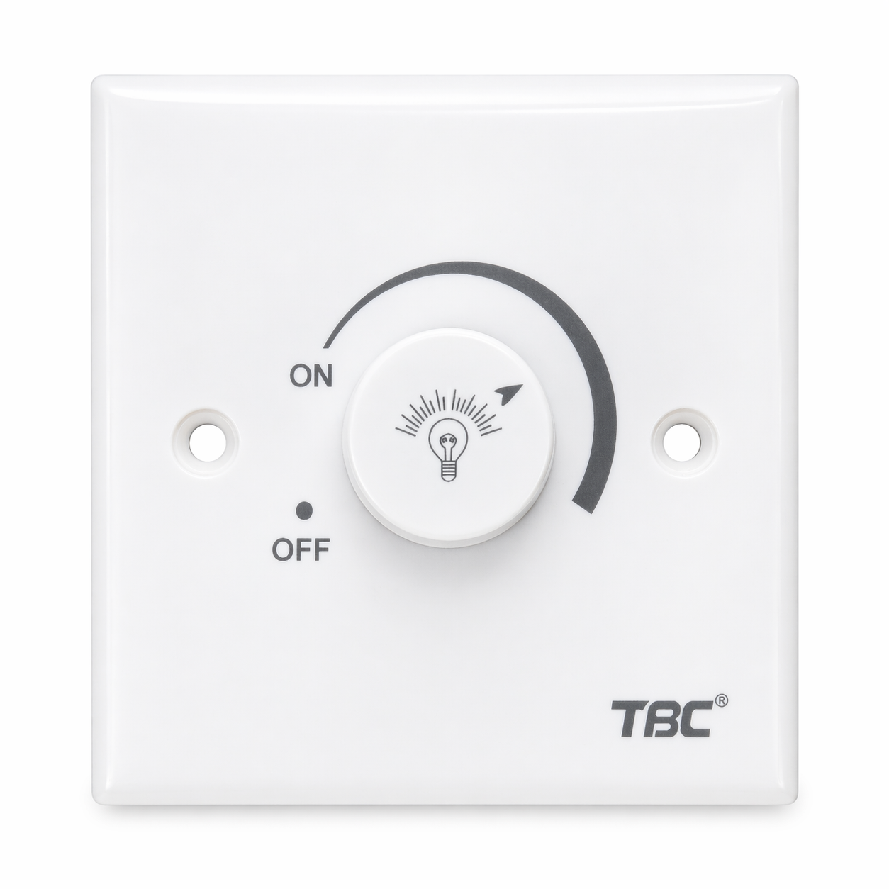 TBC T6318 Light Dimmer - Rotary Control Switch with Push ON/OFF Function