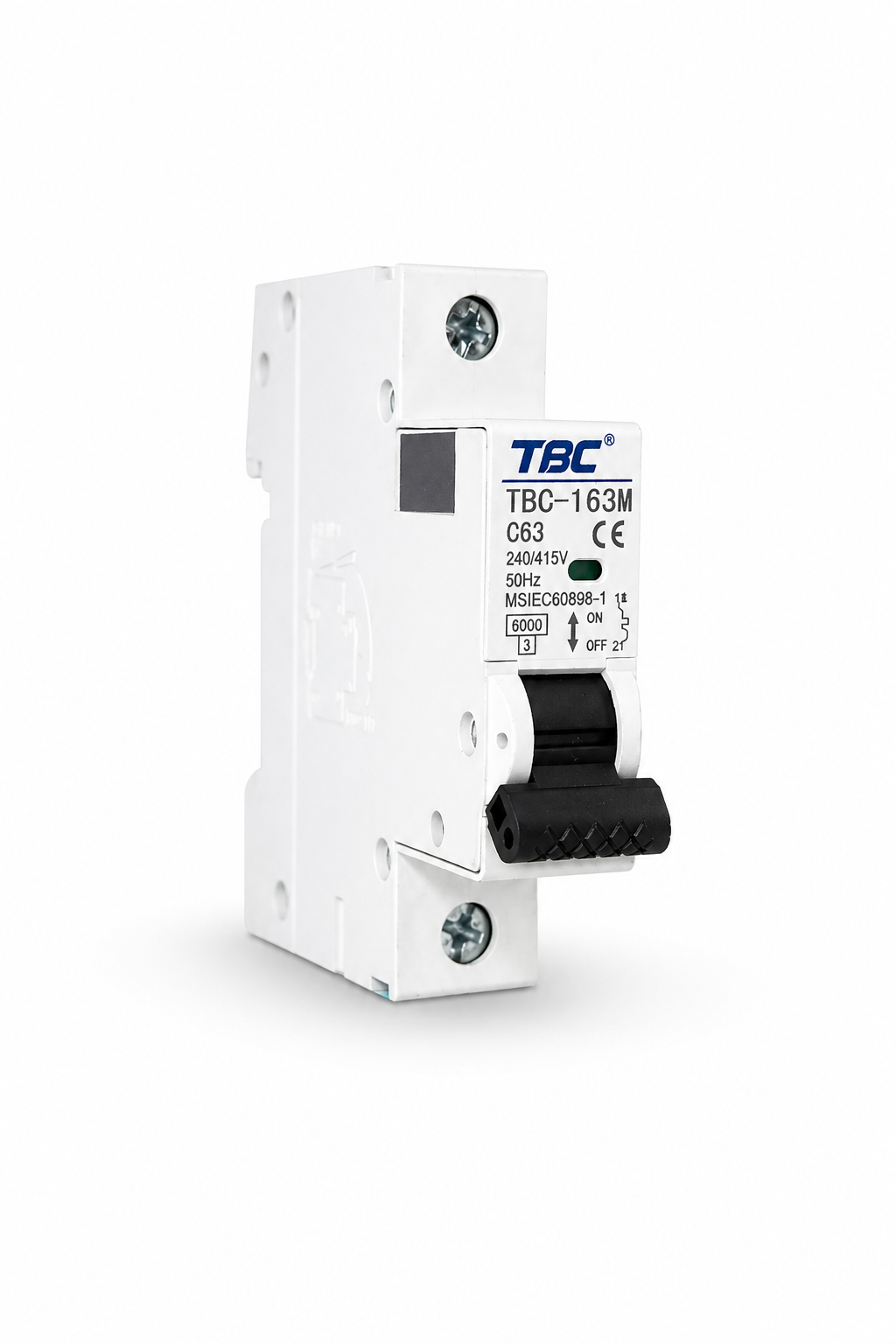TBC-163M Miniature Circuit Breaker (MCB) 1P 63A 6kA
