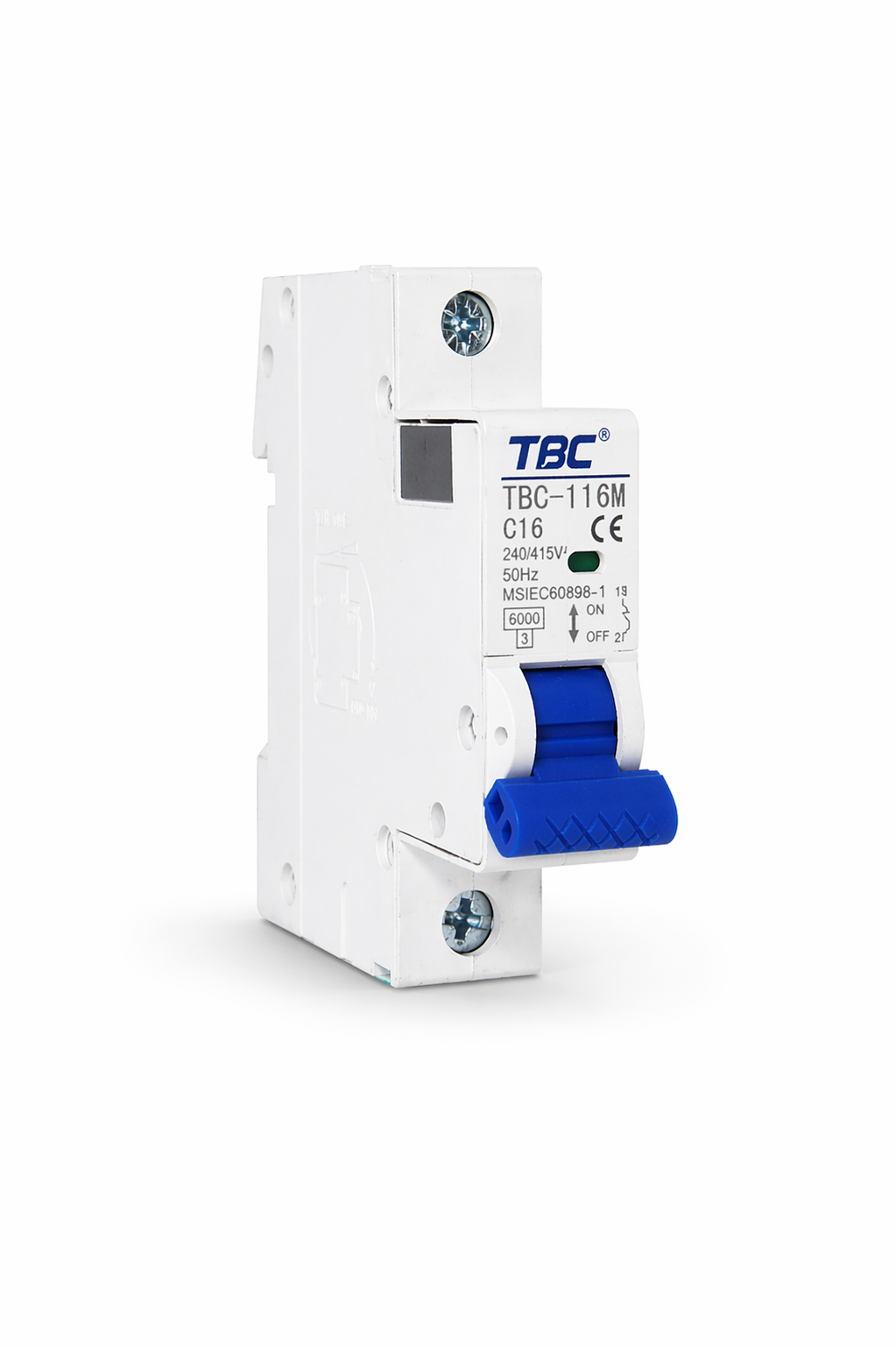 TBC-116M Miniature Circuit Breaker (MCB) 1P 16A 6kA