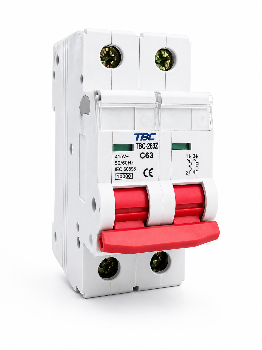 TBC-263Z Miniature Circuit Breaker (MCB) 2P 63A 10kA
