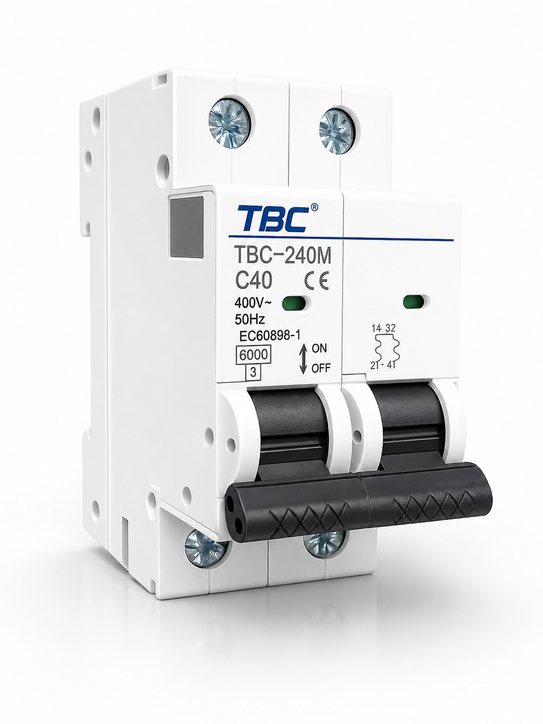 TBC-240M Miniature Circuit Breaker (MCB) 2P 40A 6kA