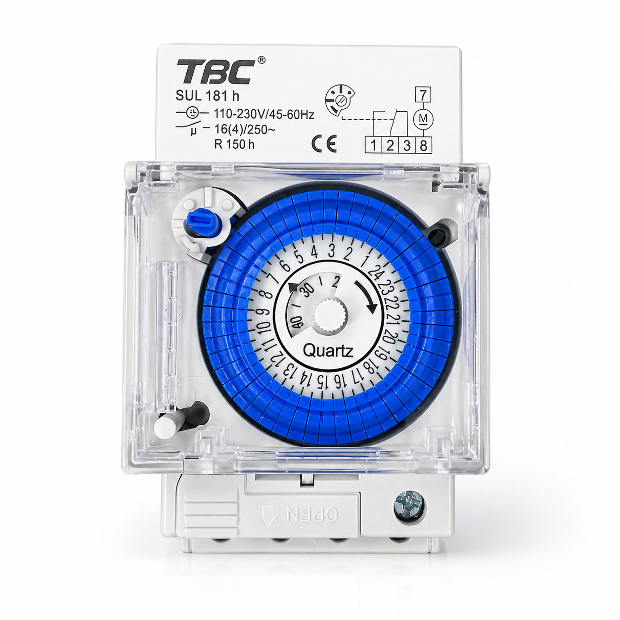 SUL181h 24-Hour Mechanical Time Switch (Quartz Driven)