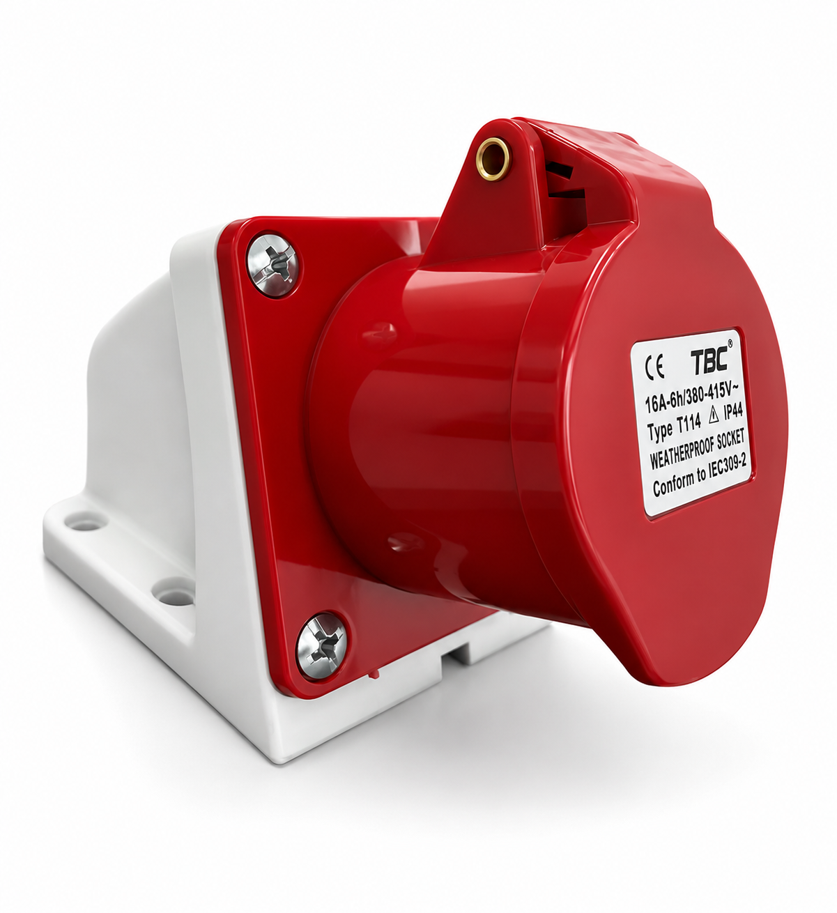 Industrial Weatherproof Socket Outlet 16A/32A 4 Pin 380-415V AC IP44 – Type T114/ T124