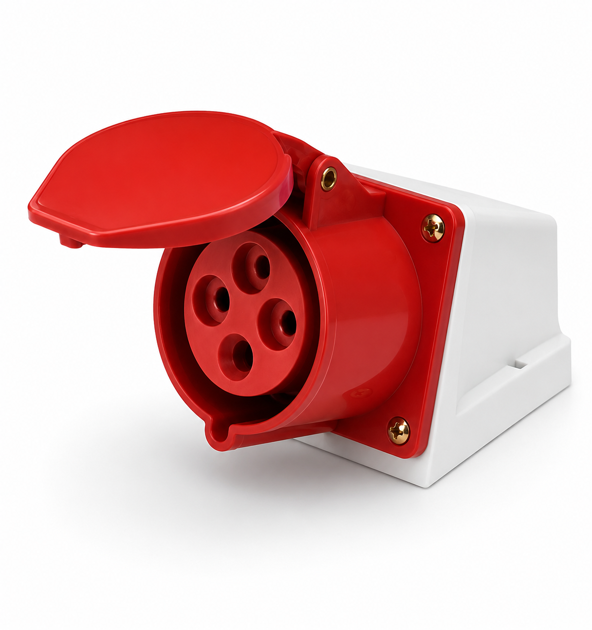 Industrial Weatherproof Socket Outlet 16A/32A 4 Pin 380-415V AC IP44 – Type T114/ T124