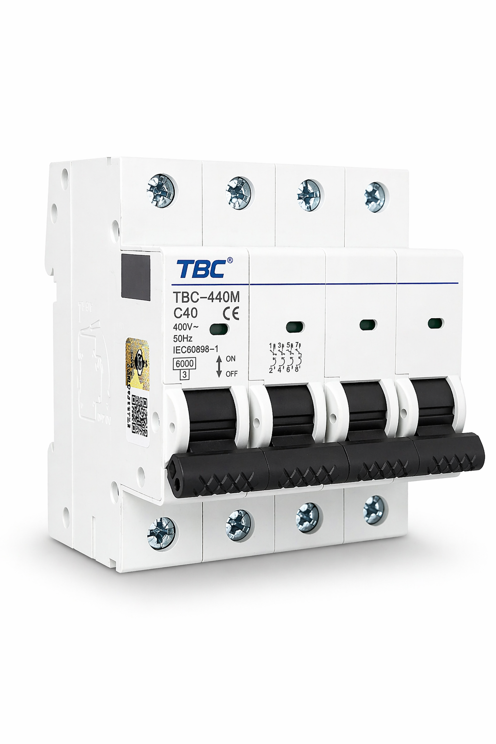TBC-450M Miniature Circuit Breaker (MCB) 4P 50A 6kA