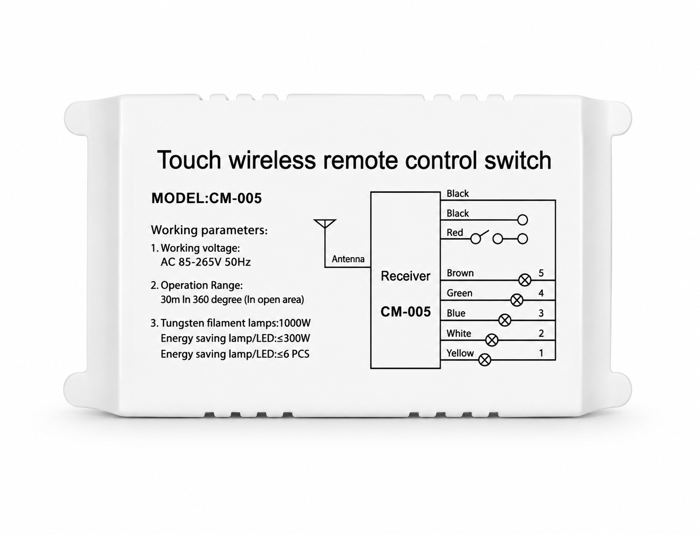Wireless Remote Control Switch XCM-005