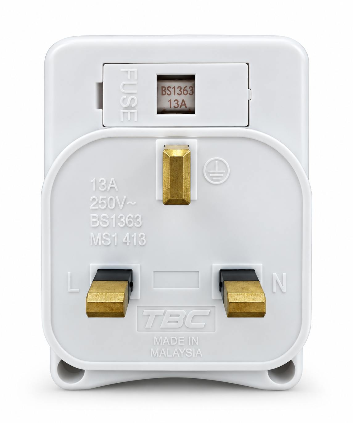 TBC 938SL 13A 3-Way Switched Socket Adaptor