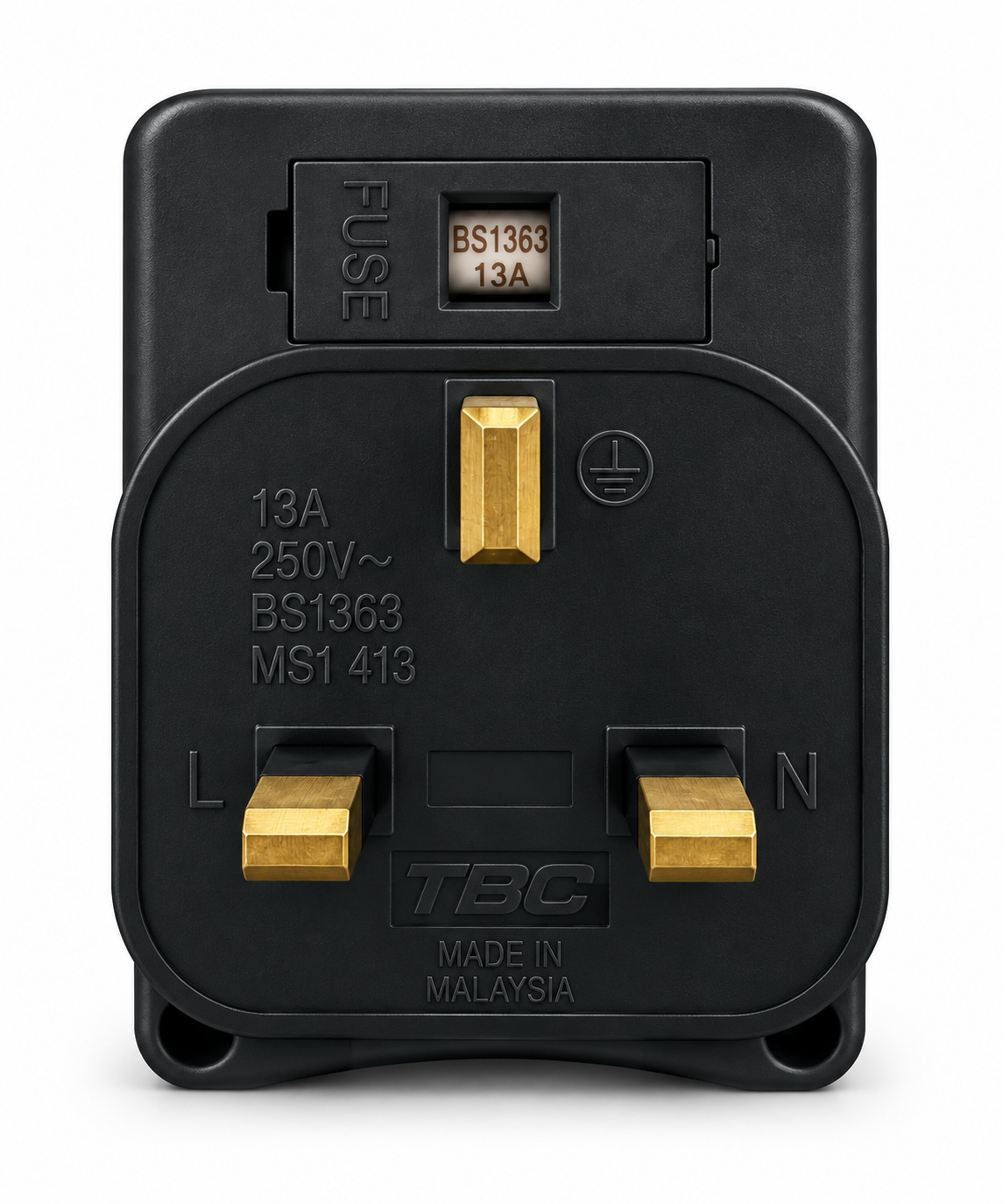 TBC 938SL 13A 3-Way Switched Socket Adaptor