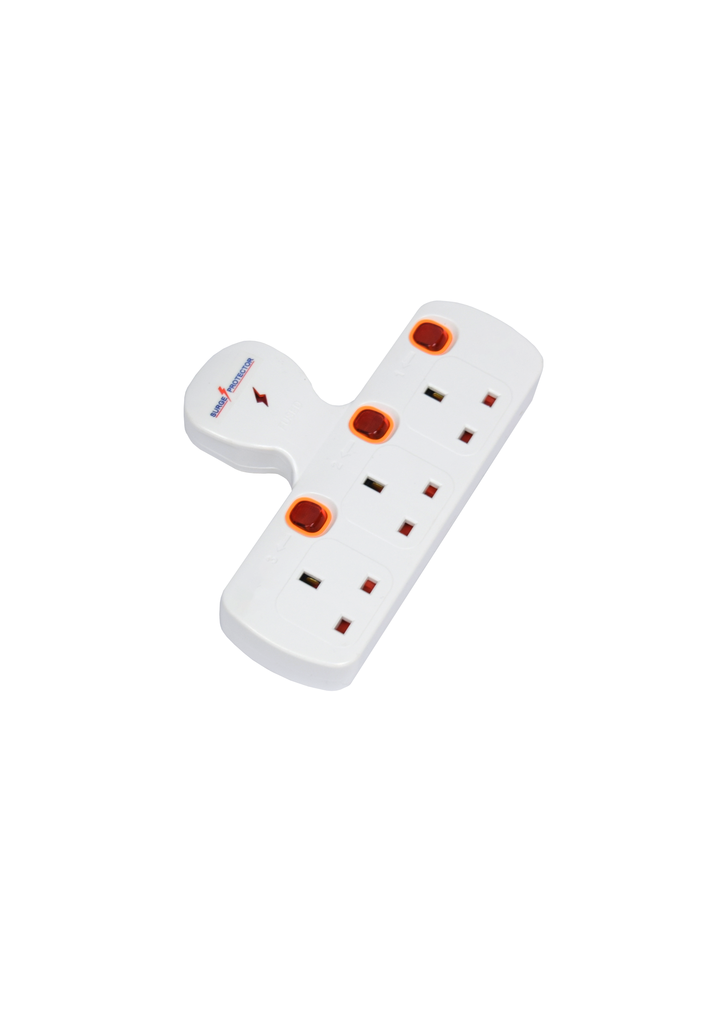 TBC UKT2313 3 Gang Adaptor with Neon Indicators