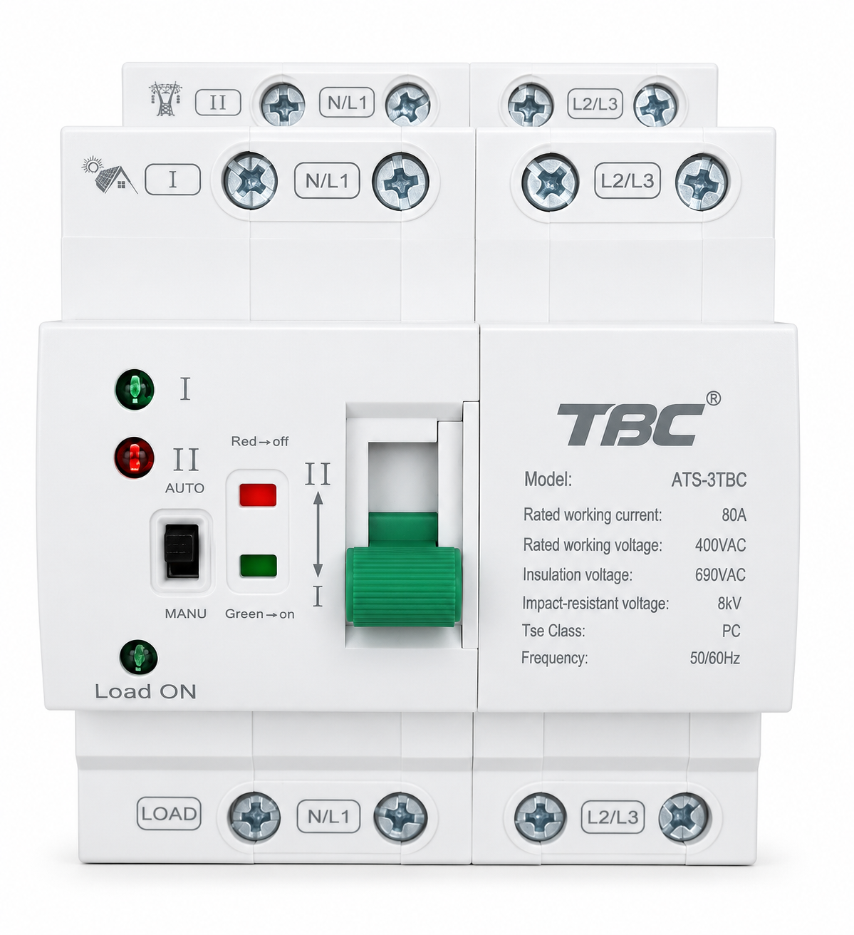 TBC 4P 80A Single Phase Automatic Transfer Switch