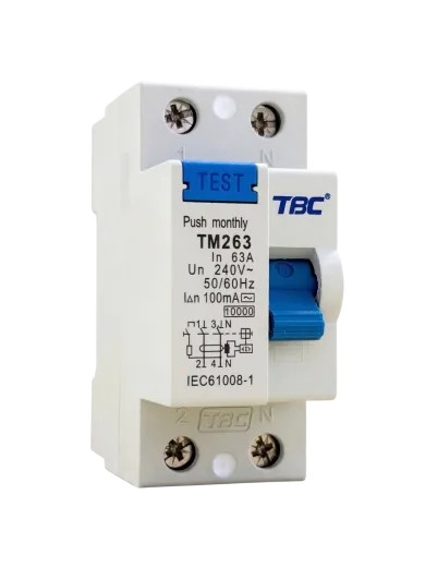 TM-263 Residual Current Circuit Breaker (RCCB) 2P 63A 100mA