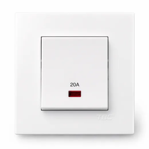 TBC 1 Gang 20A Double Pole Switch with Neon Indicator Heater / Aircond Switch ( B8-120 )