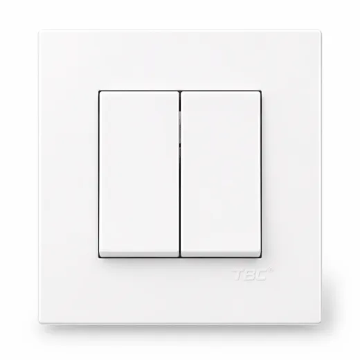 TBC 2 Gang 1 Way Switch ( B8-201 ) B-Series