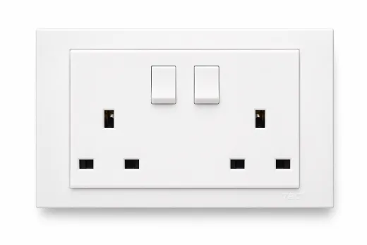 TBC 2 Gang 13A Switch Socket ( B8-213 ) B-Series