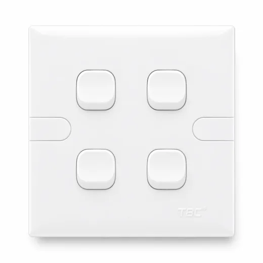 TBC 4 Gang 1 Way Switch ( T1-401 ) T-Series