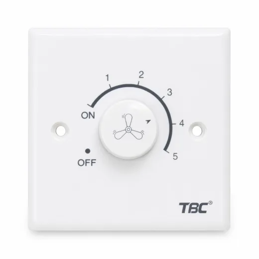 TBC T6328 Fan Dimmer - Rotary Speed Control Switch with Push ON/OFF Function