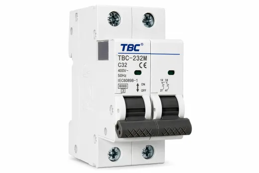 TBC-232M Miniature Circuit Breaker (MCB) 2P 32A 6kA