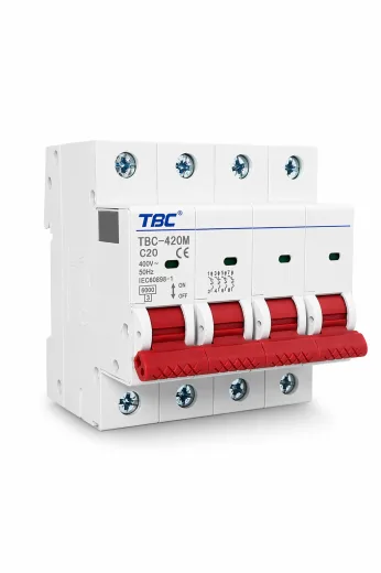 TBC-420M Miniature Circuit Breaker (MCB) 4P 20A 6kA