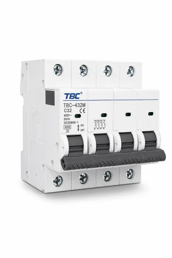 TBC-432M Miniature Circuit Breaker (MCB) 4P 32A 6kA