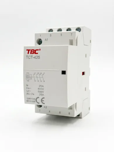 TBC TCT-425 4-Pole Modular AC Contactor 25A 230V Coil