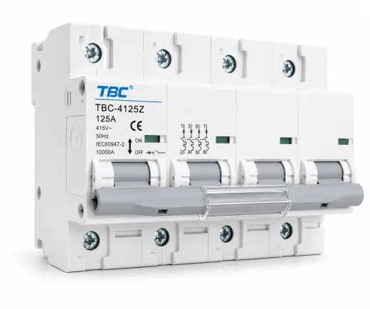 TBC-4125Z Miniature Circuit Breaker (MCB) 4P 125A 10kA