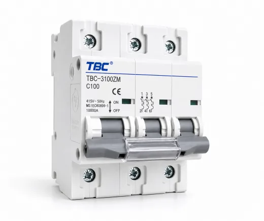 TBC-3100Z Miniature Circuit Breaker (MCB) 3P 100A 10kA