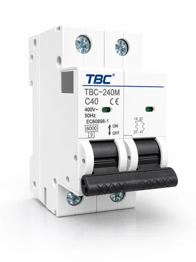 TBC-240M Miniature Circuit Breaker (MCB) 2P 40A 6kA