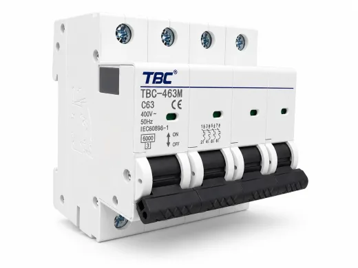 TBC-463M Miniature Circuit Breaker (MCB) 4P 63A 6kA