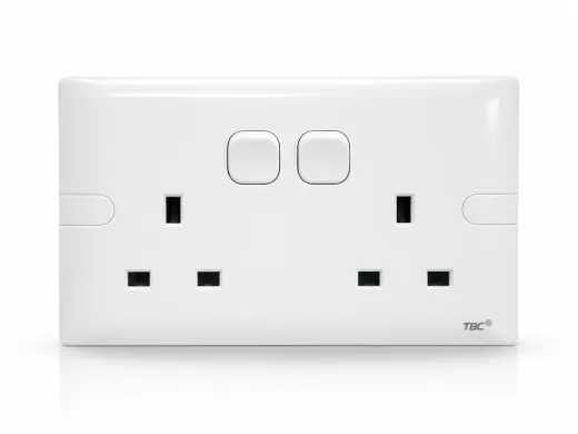 TBC 2 Gang 13A Switch Socket ( T1-213 ) B-Series