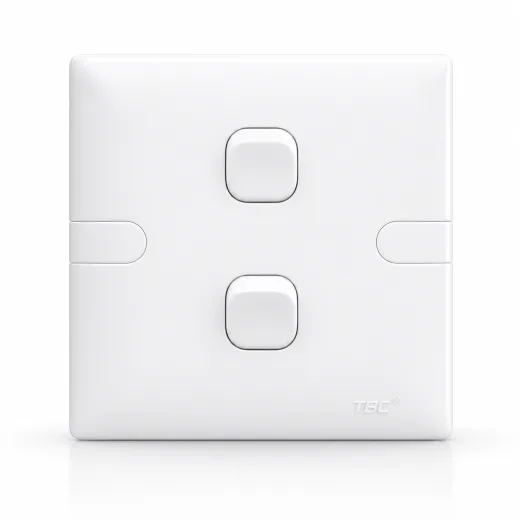 TBC 2 Gang 1 Way Switch ( T1-201 ) T-Series