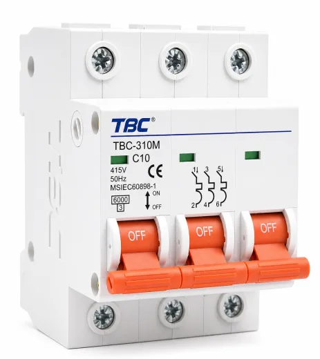 TBC-310M Miniature Circuit Breaker (MCB) 3P 10A 6kA