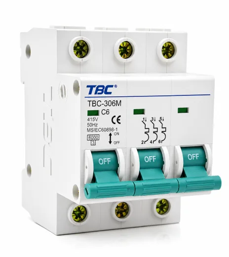 TBC-306M Miniature Circuit Breaker (MCB) 3P 6A 6kA
