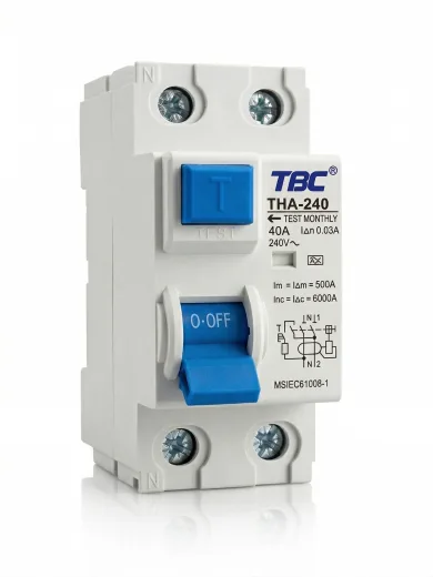 TBC THA-240 Type A Residual Current Circuit Breaker (RCCB) 2P 40A 30mA