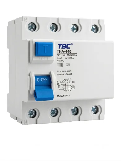 THA-440 4P 40A 30mA Type A Residual Current Circuit Breaker (RCCB)