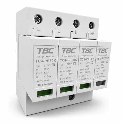 TC4-PE80K AC Surge Protective Device (SPD) 3+1 Configuration