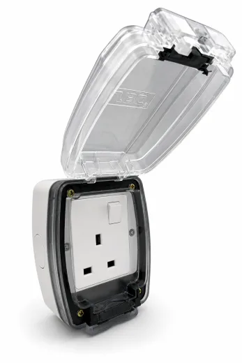 TBC IP66 Weatherproof Socket Outlet 13A 1 Gang with Switch