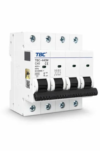 TBC-450M Miniature Circuit Breaker (MCB) 4P 50A 6kA