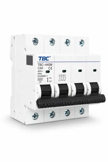 TBC-410M Miniature Circuit Breaker (MCB) 4P 10A 6kA