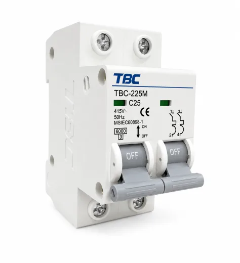TBC-225M Miniature Circuit Breaker (MCB) 2P 25A 6kA