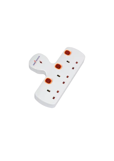 TBC UKT2313 3 Gang Adaptor with Neon Indicators
